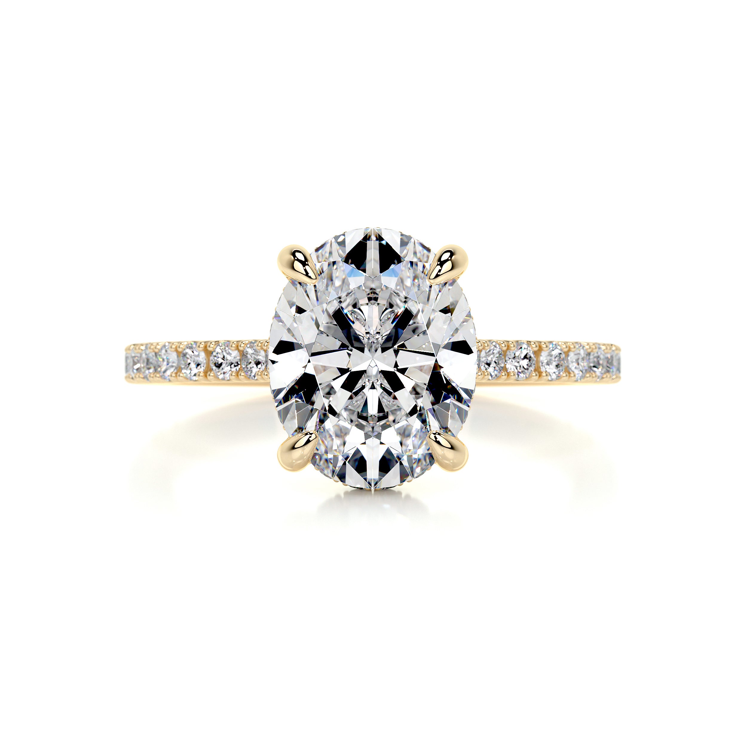 Dionne Moissanite & Diamond Ring -18K Yellow Gold、mySite、hinf8tx79