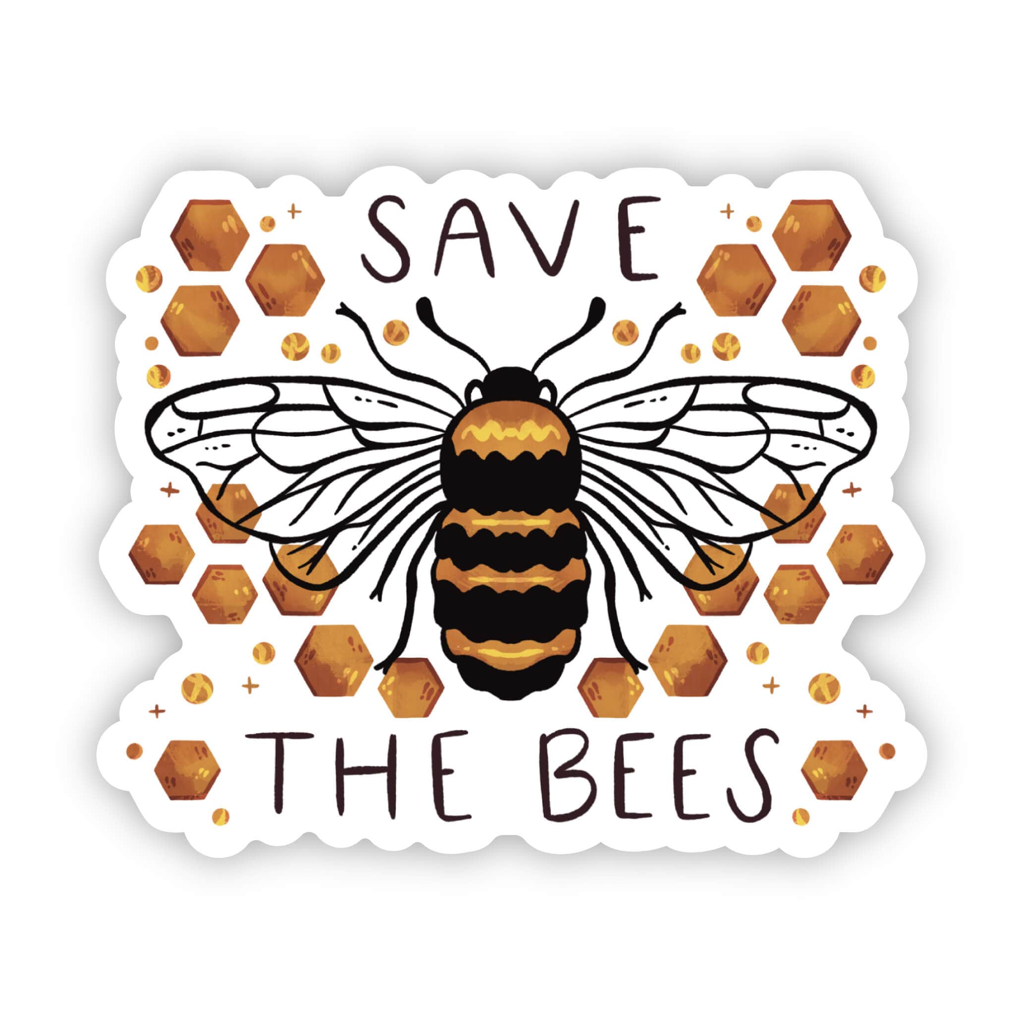  Save the bees nature sticker、mySite、ghnorth