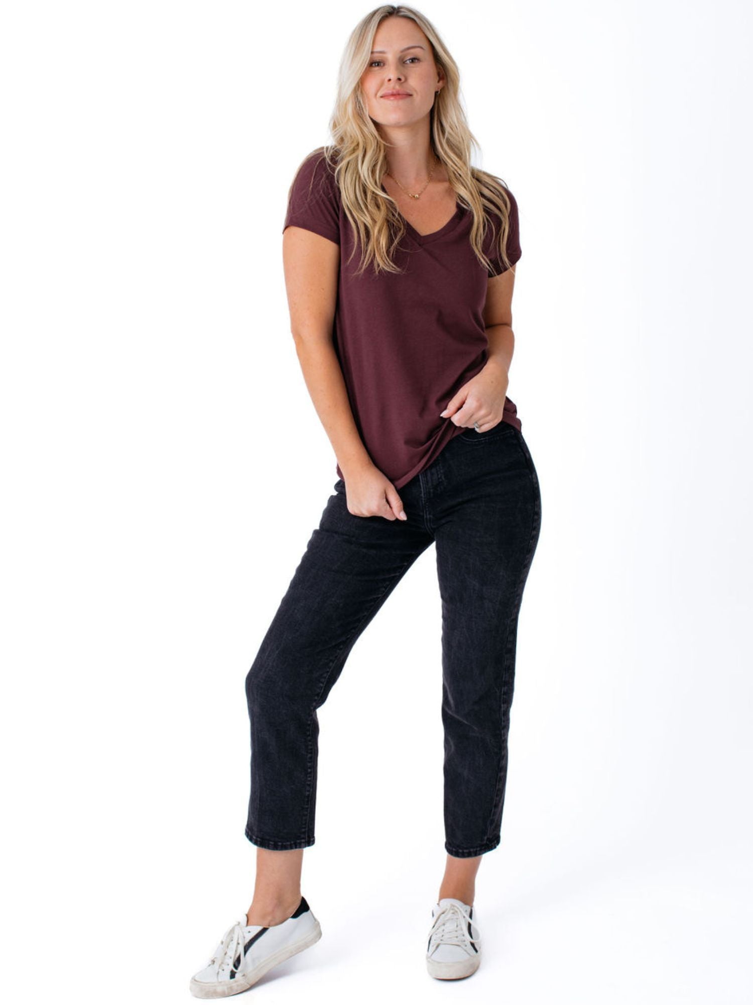  Women's Port Red V-Neck FINAL SALE、mySite、ghnorth