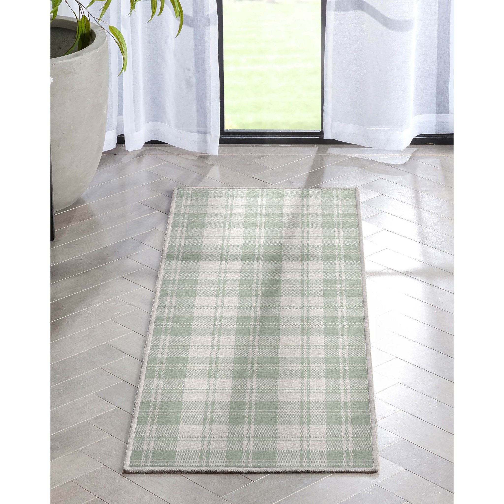 Plaid Modern Geometric Boxes Flat-Weave Rug、mySite、gigharbornorthrealestate