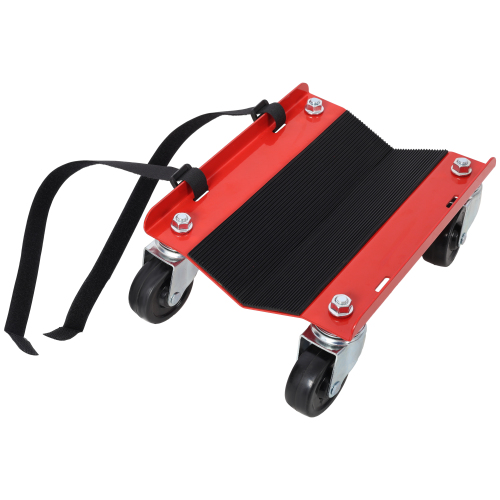 Snowmobile Dolly Heavy Duty V-Slide with 2.5"Swivel Casters and Rubber Pad Protecting Skis 1500Lbs Capacity,red color、、eastwooduniform