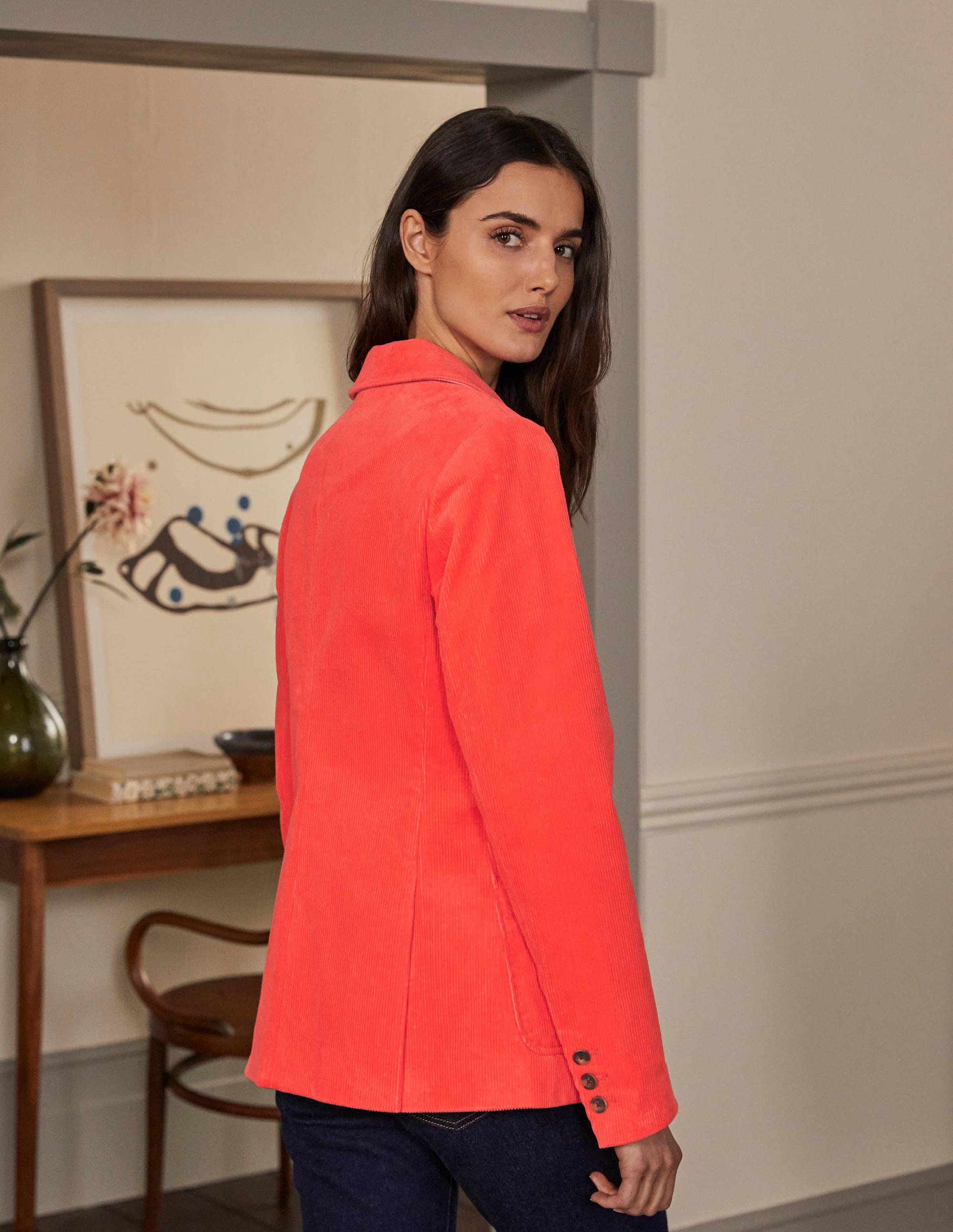  Victoria Cord Blazer-Coral Crush、mySite、ashleygrahame