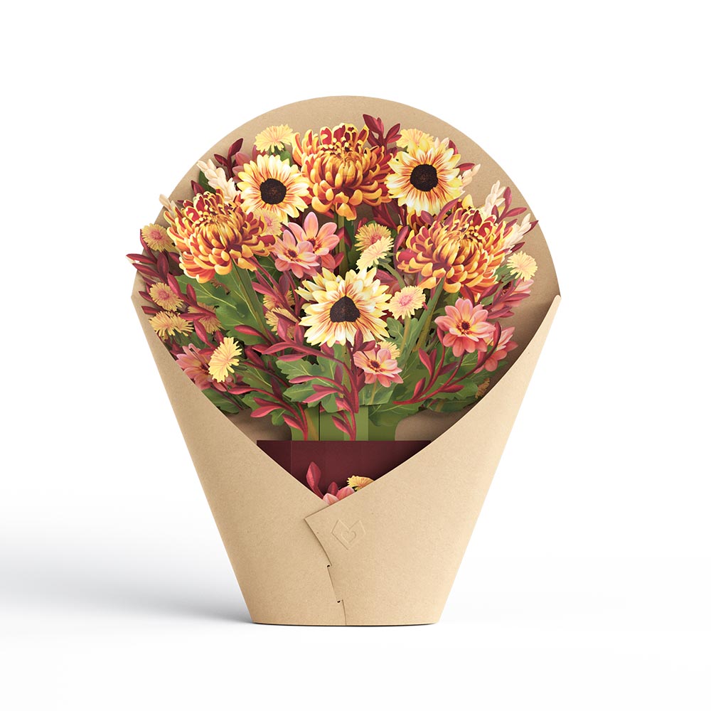 Thanksgiving Gratitude Pop-Up Card & Bouquet Bundle、mySite、solidvoid