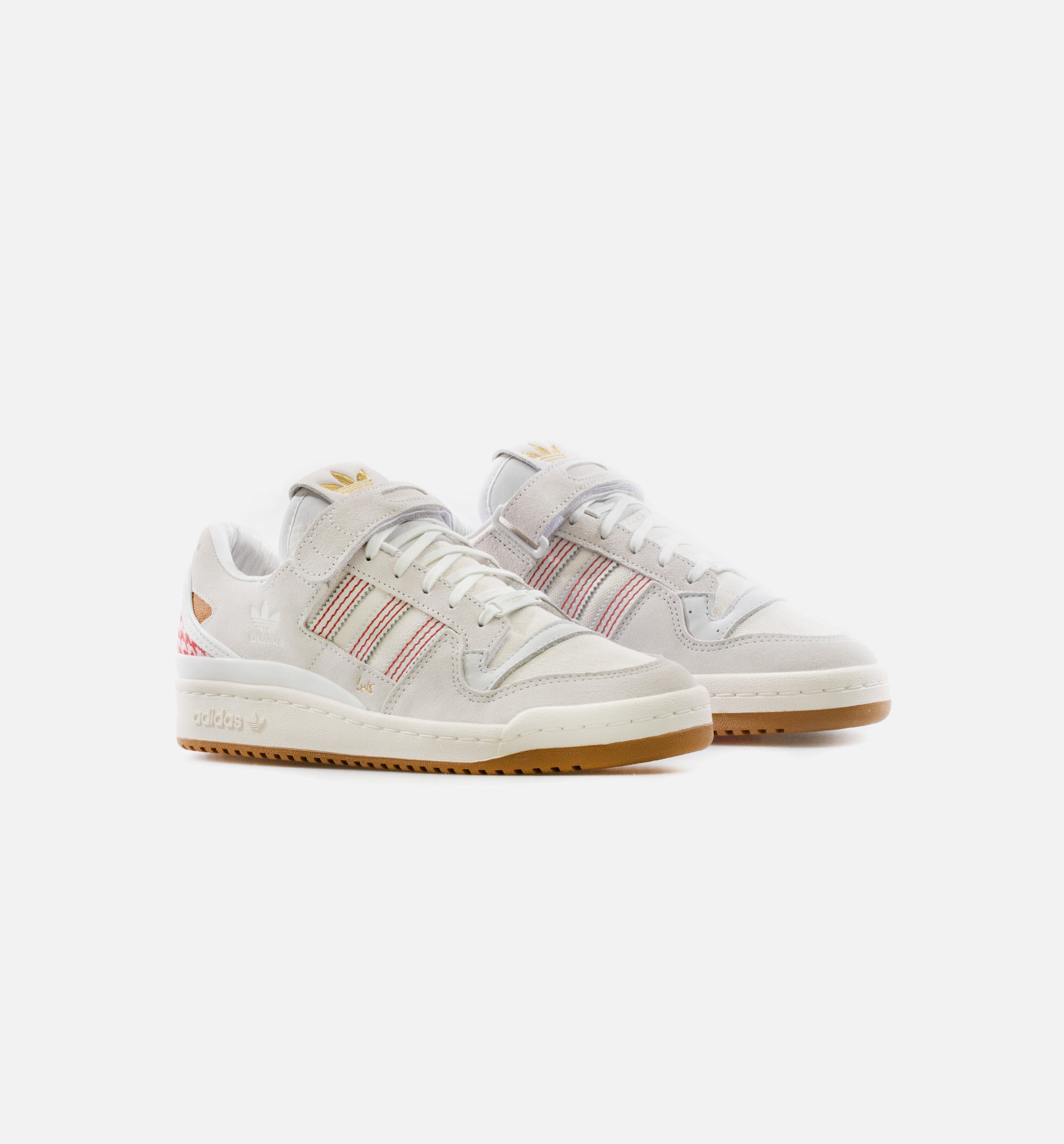 Forum 84 Low Mens Lifestyle Shoe - Cream/Red、mySite、dreamappss