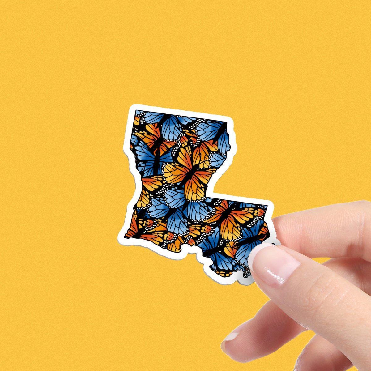  Louisiana Butterfly Pattern Sticker、mySite、elrpsem3k