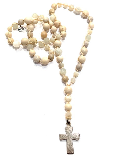 Brigitte Regula Antique Silver Cross Pendant Necklace、mySite、noshort