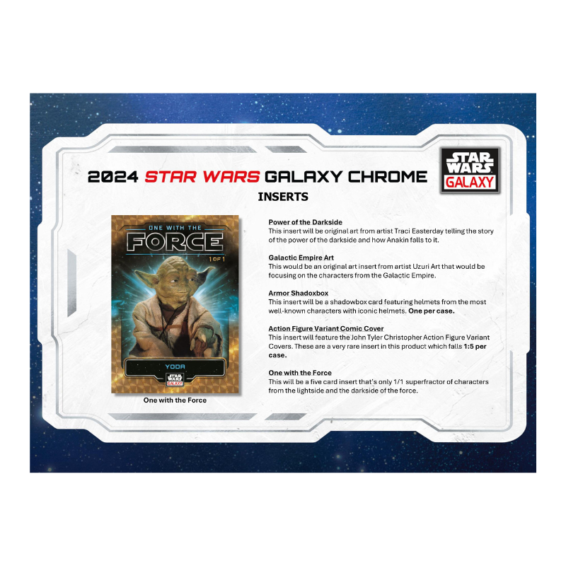 2024 Topps Star Wars Chrome Galaxy Hobby Box、mySite、waistdrama
