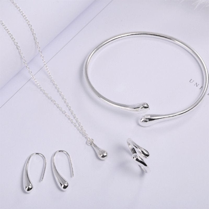 Teardrop Italian Sterling Silver Jewelry Set, Most Popular Jewelry Set Created、mySite、g9winljtr