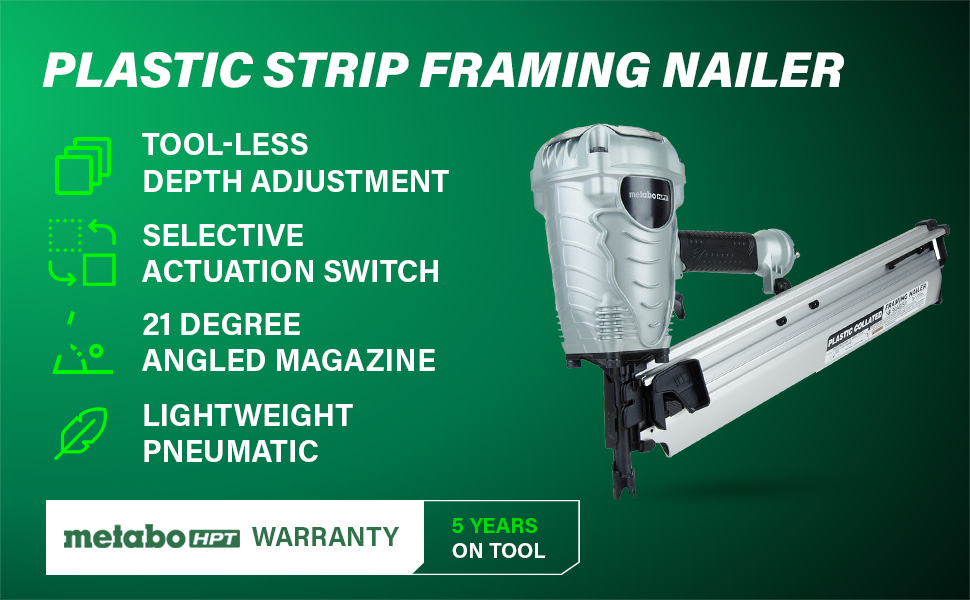 Plastic Strip Framing Nailer