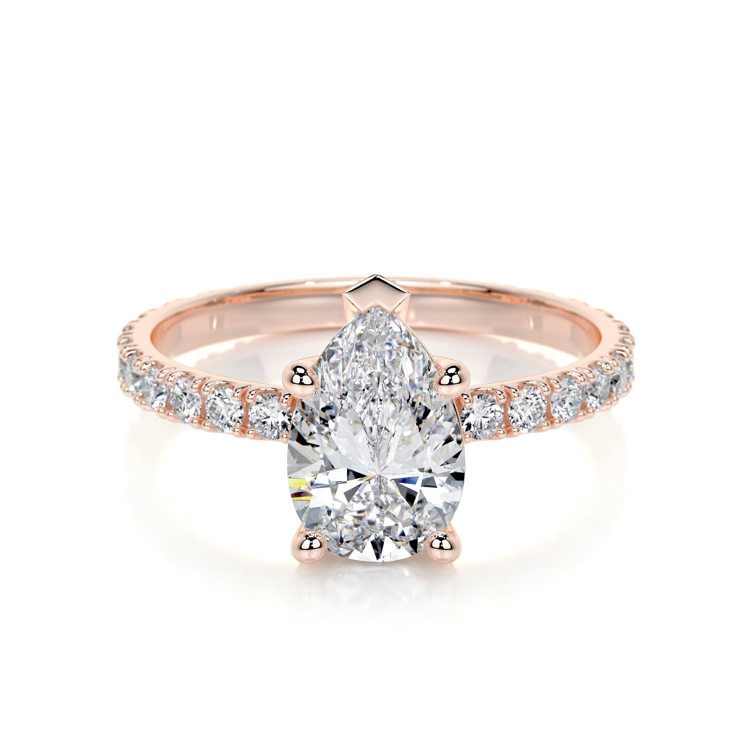 Hailey Lab Grown Diamond Ring -14K Rose Gold、mySite、hinf8tx79