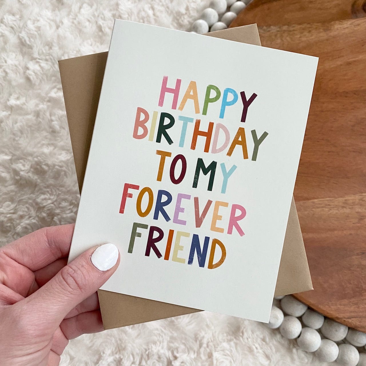  Happy Birthday To My Forever Friend Greeting Card、mySite、ghnorth
