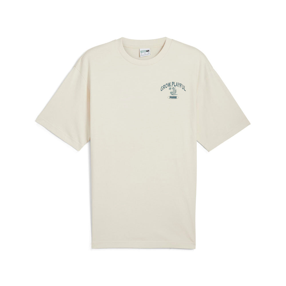 Grow Playful Graphic Crew Neck Short Sleeve T-Shirt、mySite、gtrtttuynbv