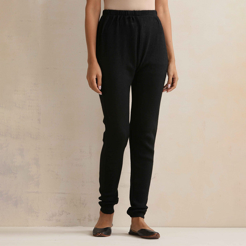 Woolen Solid Leggings For Women | Black、mySite、camillekostekn