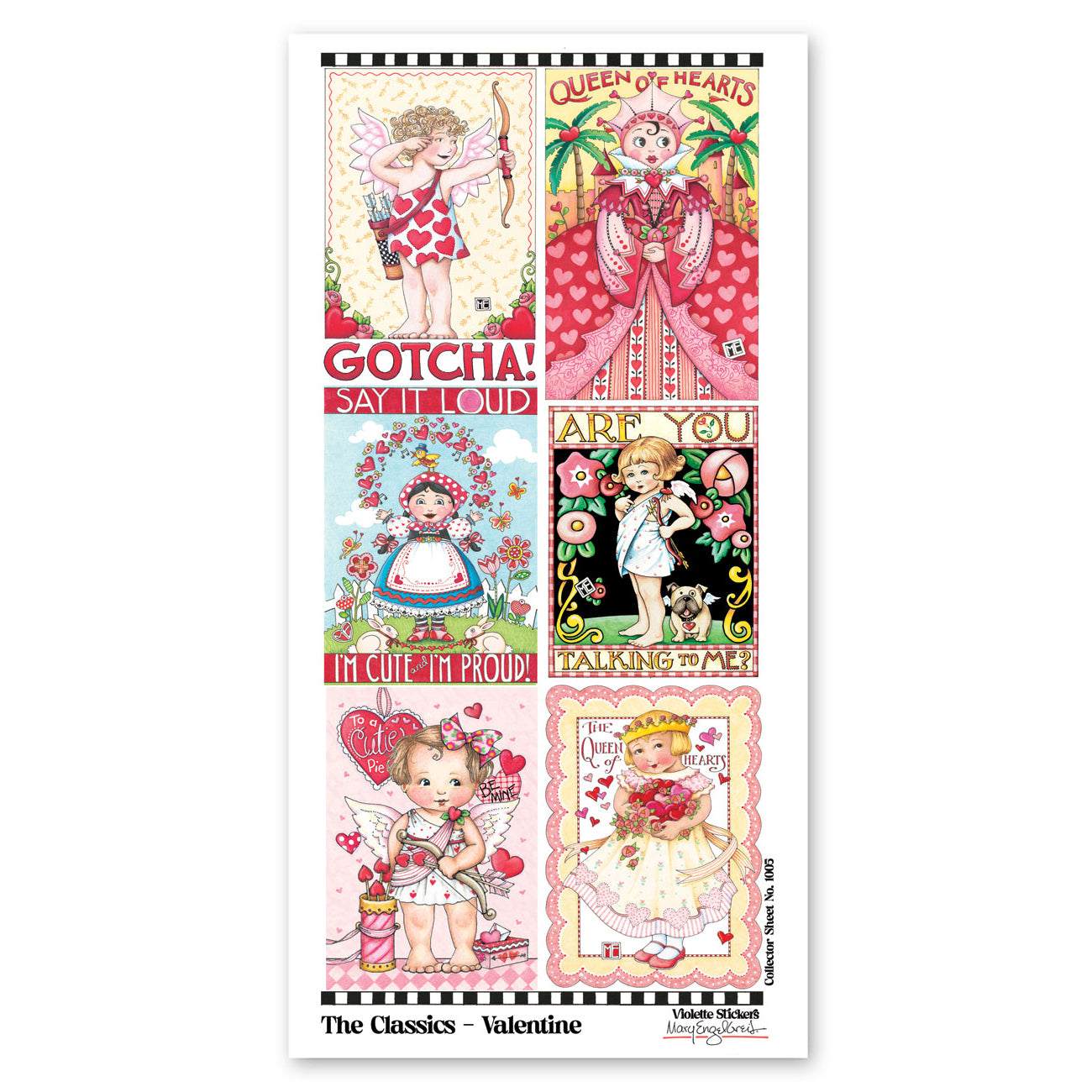  Mary Engelbreit's Classic Valentine Stickers、mySite、ghnorth
