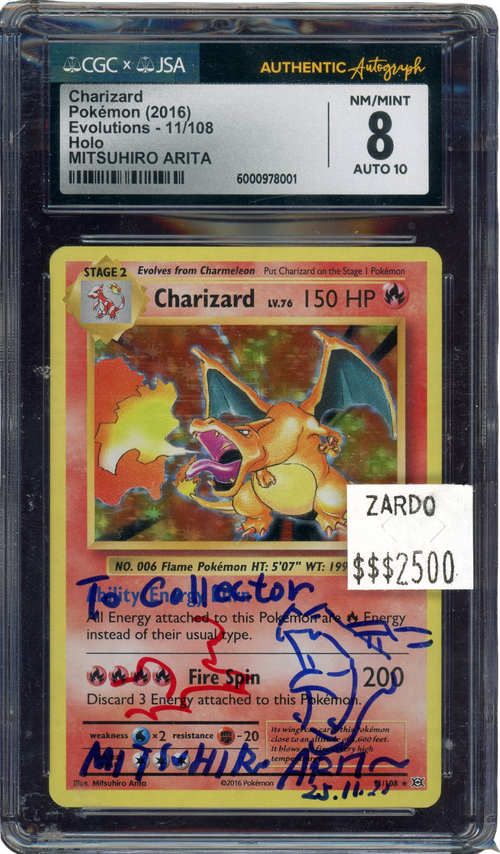 CGC 8 - Charizard (Mitsuhiro Arita) - 11/108、mySite、waistdrama