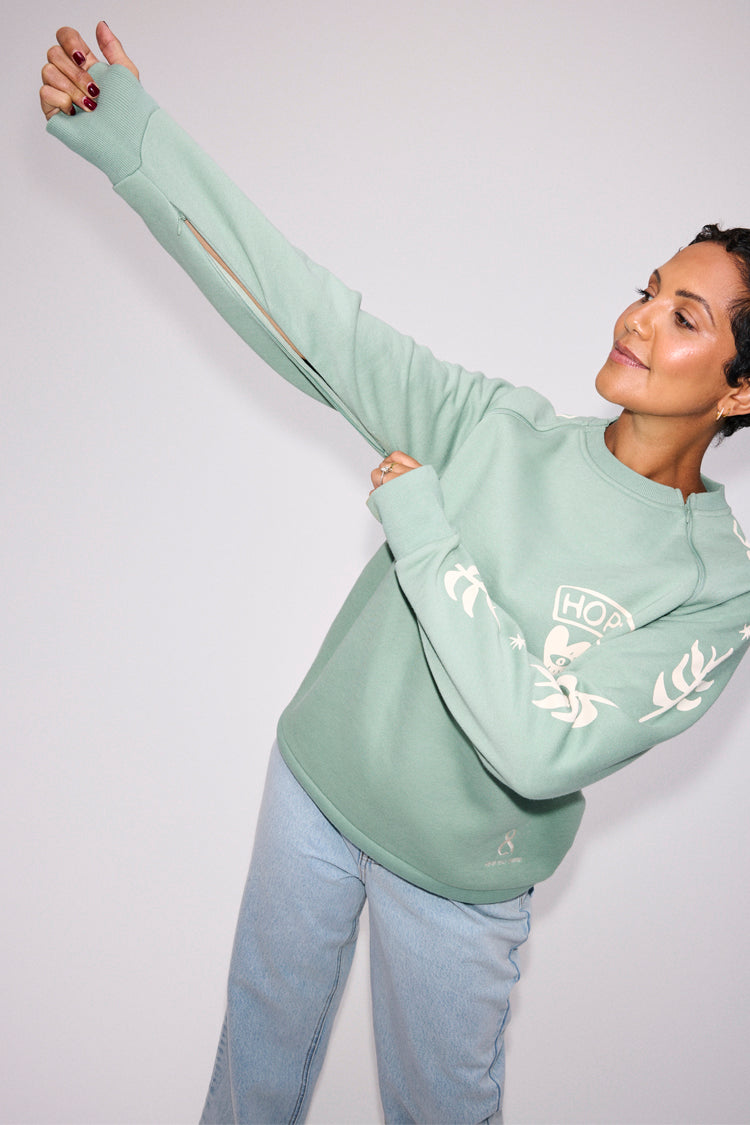 Sage Sundazed Accessible Sweatshirt、mySite、solidvoid