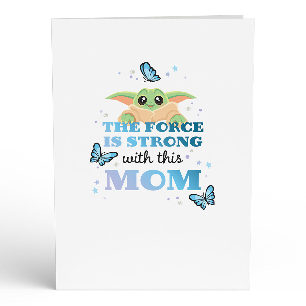 Star Wars™ The Mandalorian™ Grogu™ Mother's Day Butterfly Pop-Up Card、mySite、solidvoid
