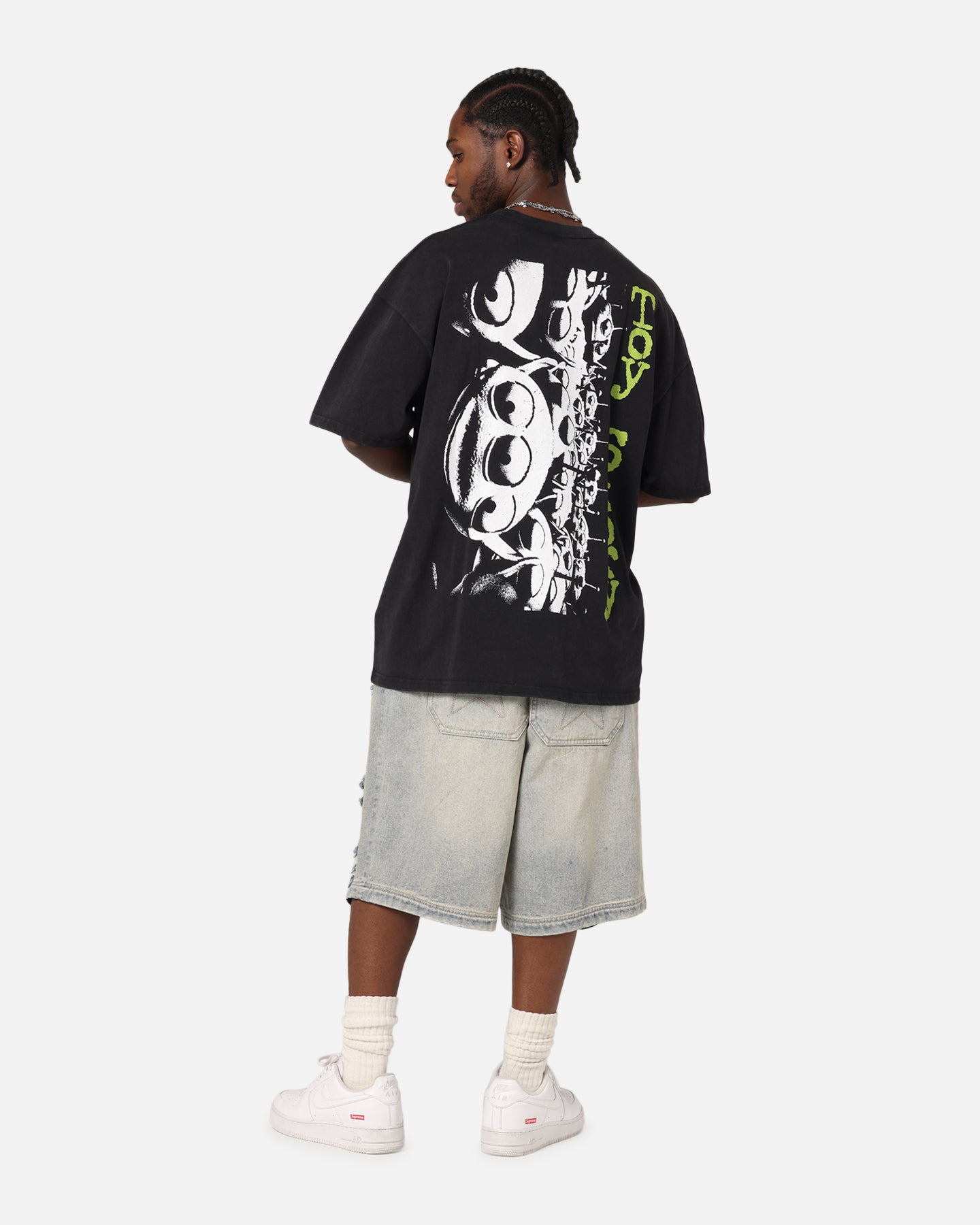 73 Studio Disney Pixar Toy Story Little Green Men Vintage T-Shirt Black Acidwash、mySite、zt4zffjzw