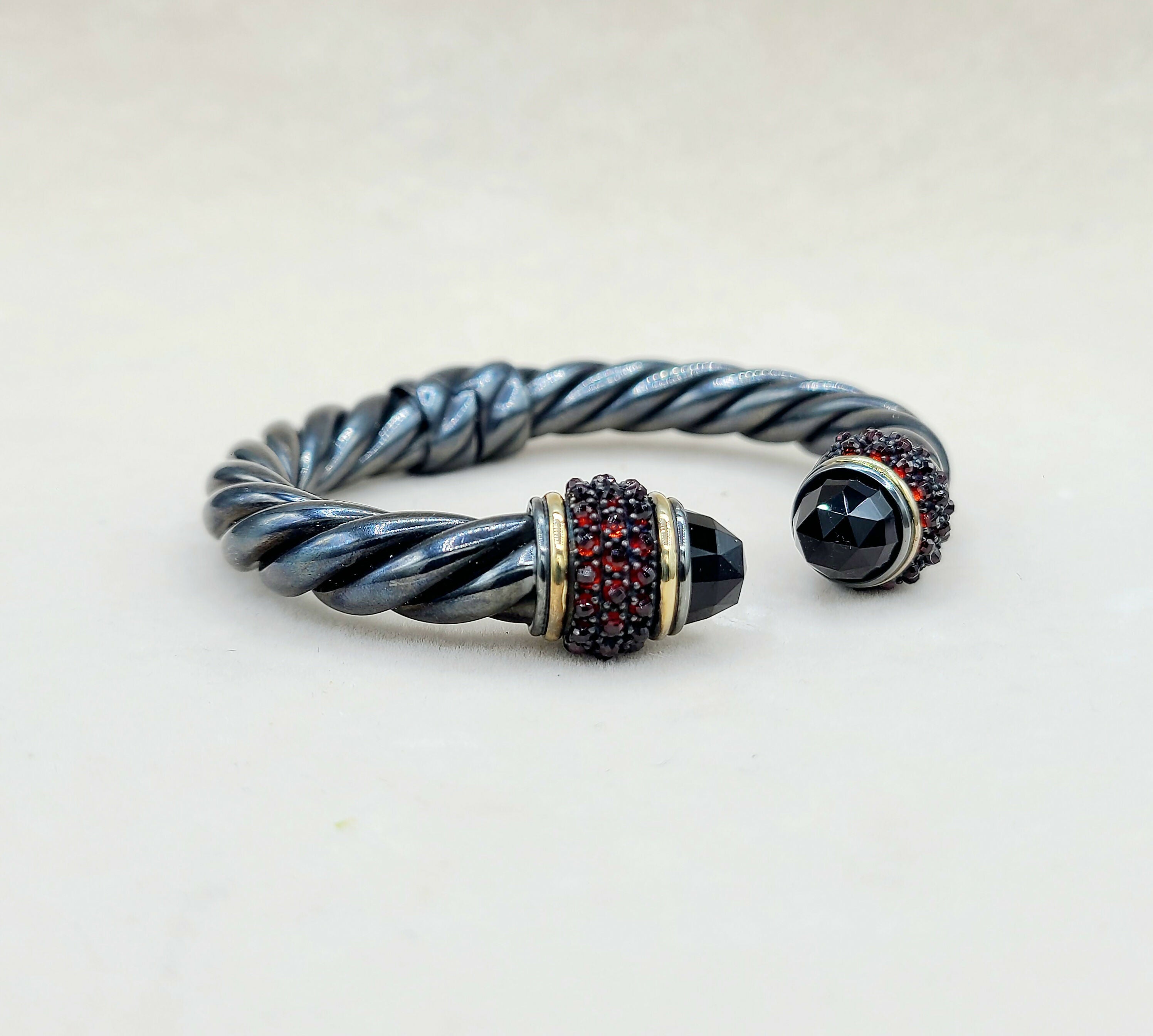 David Yurman Osetra Berries Bracelet Black Onyx & Garnet、mySite、hinf8tx79