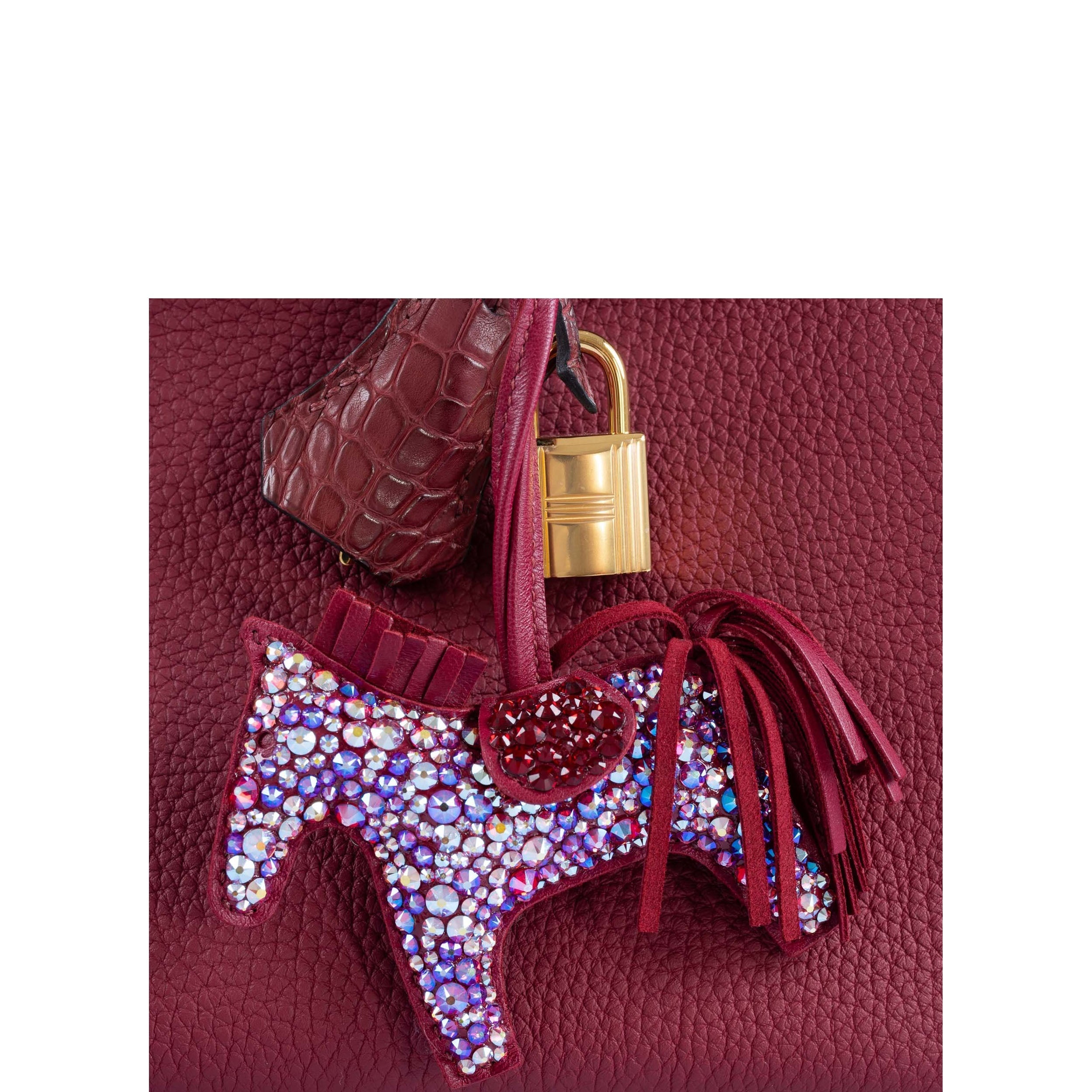 Hermès Rodeo Rubis Bag Charm Custom Swarovski PM、mySite、garminoutage.com