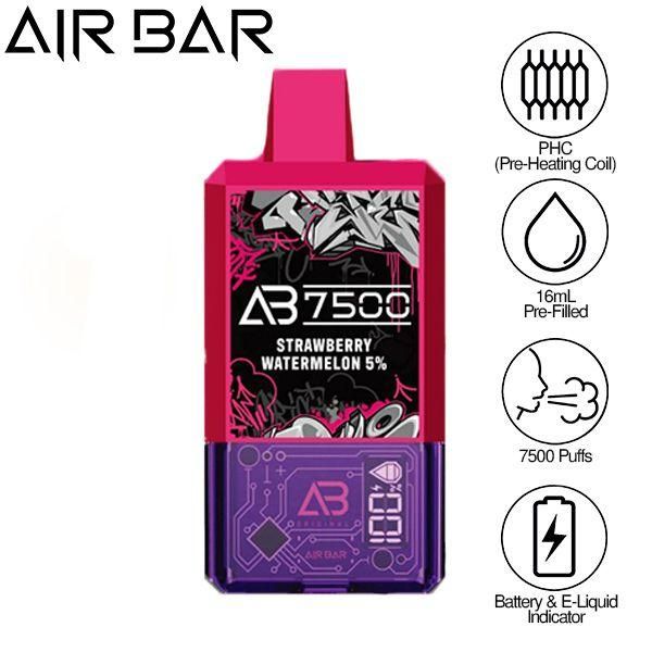 Air Bar AB7500 Puffs 16mL Disposable Vape 10 Pack、mySite、zt4zffjzw