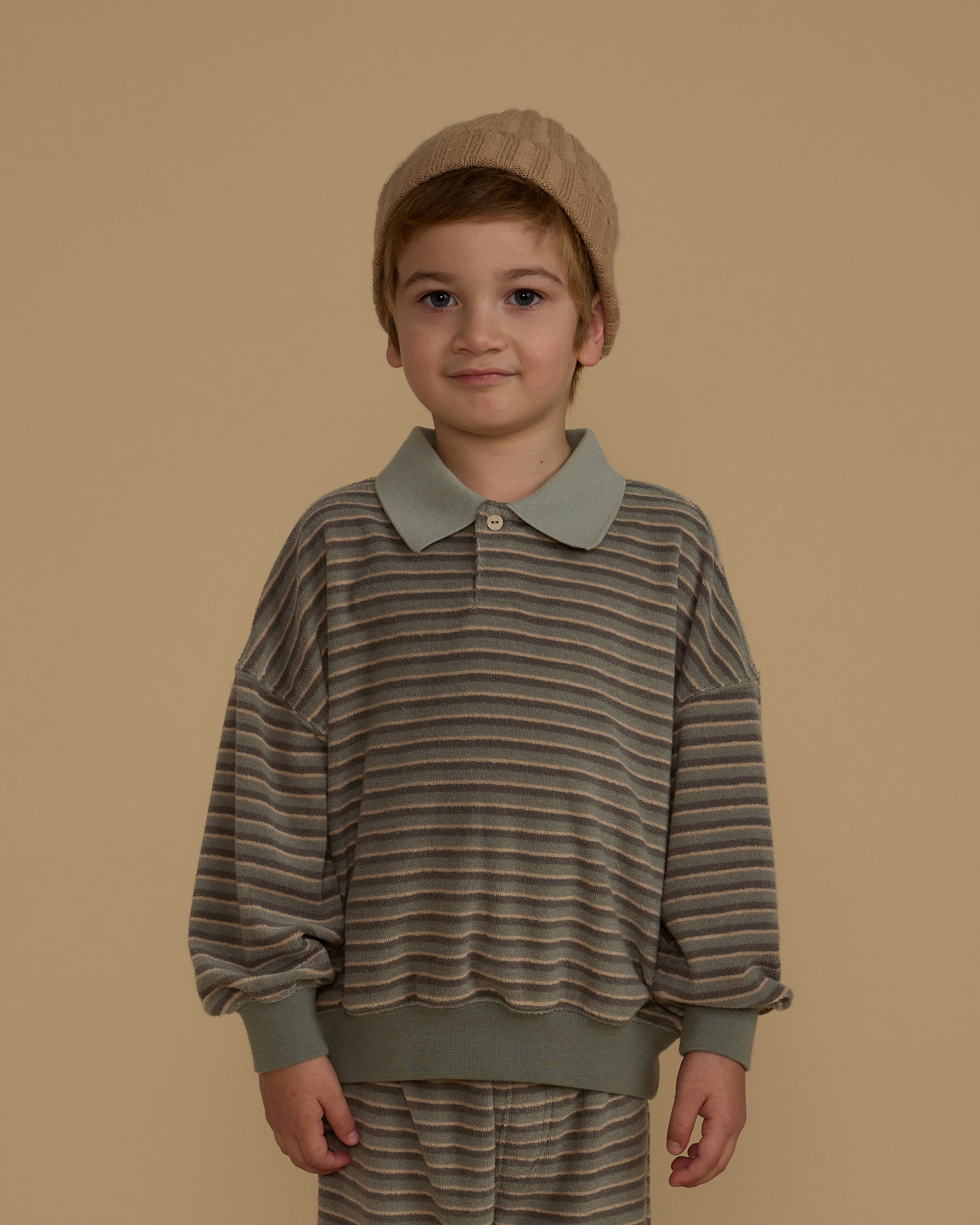  Collared Sweatshirt || Retro Stripe、mySite、layawaytickets