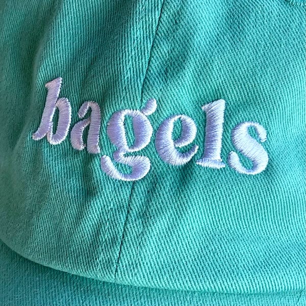 Unisex Bagels Baseball Cap - Teal、mySite、topwebapps