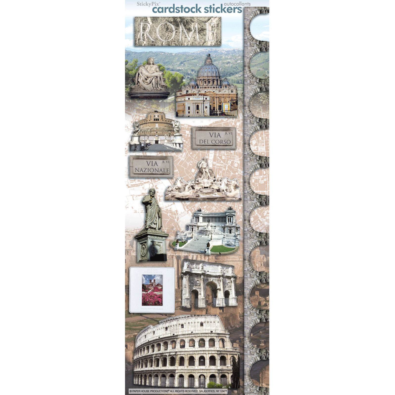  Rome Cardstock Stickers、mySite、ghnorth