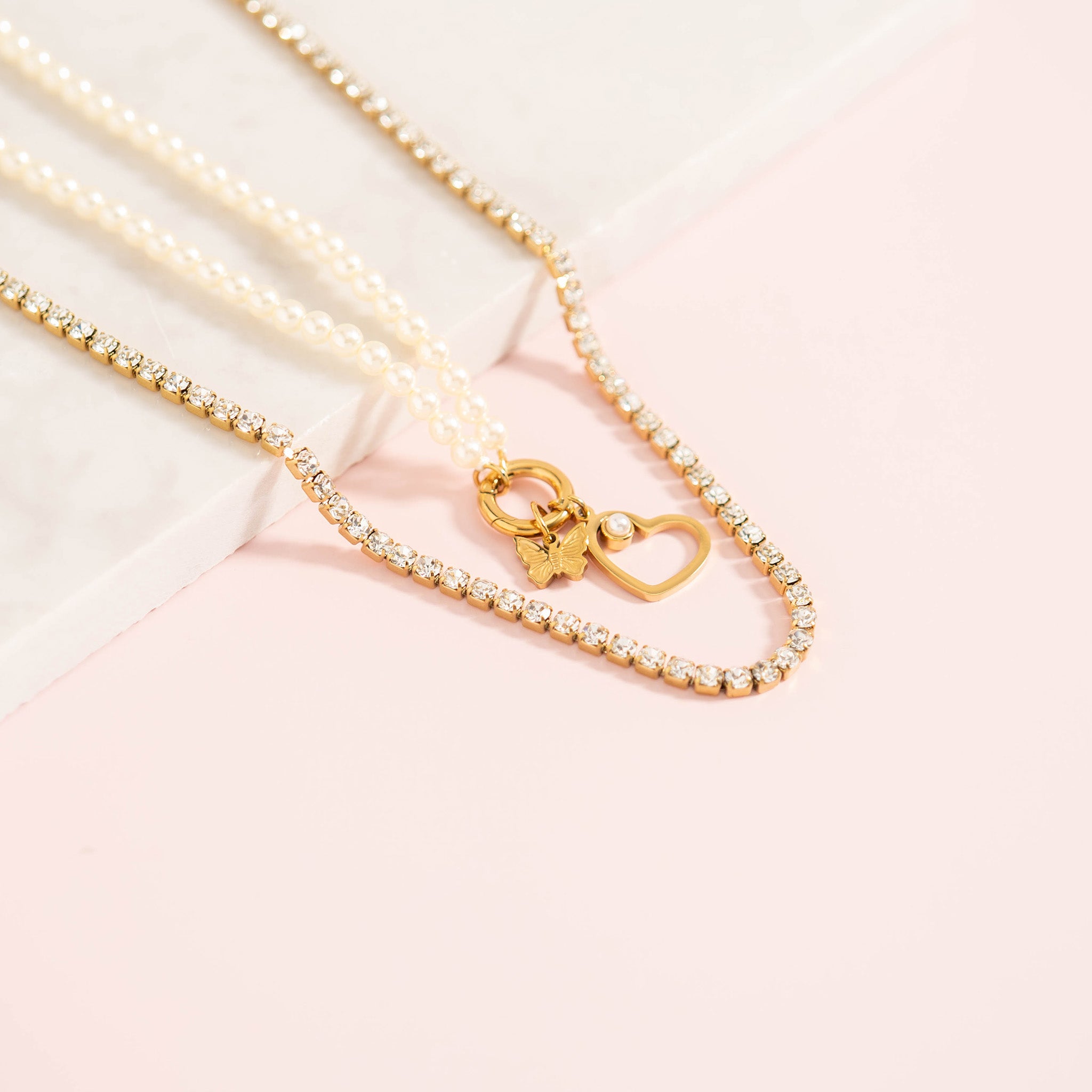 18K Gold PVD Stainless Steel Garden Charm Set / BND0072、mySite、dreamappss