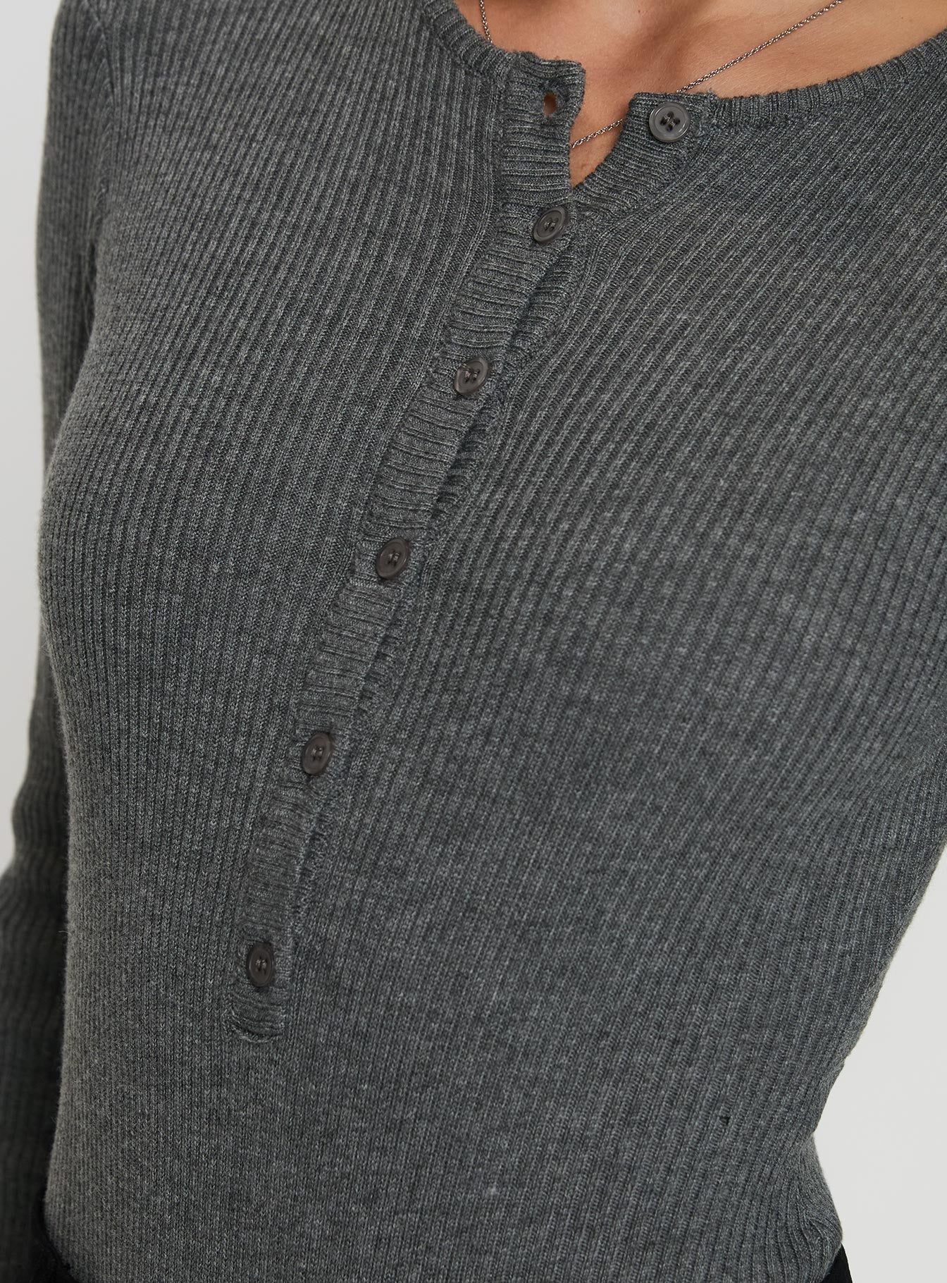 Kerra Long Sleeve Bodysuit Charcoal、mySite、solidvoid