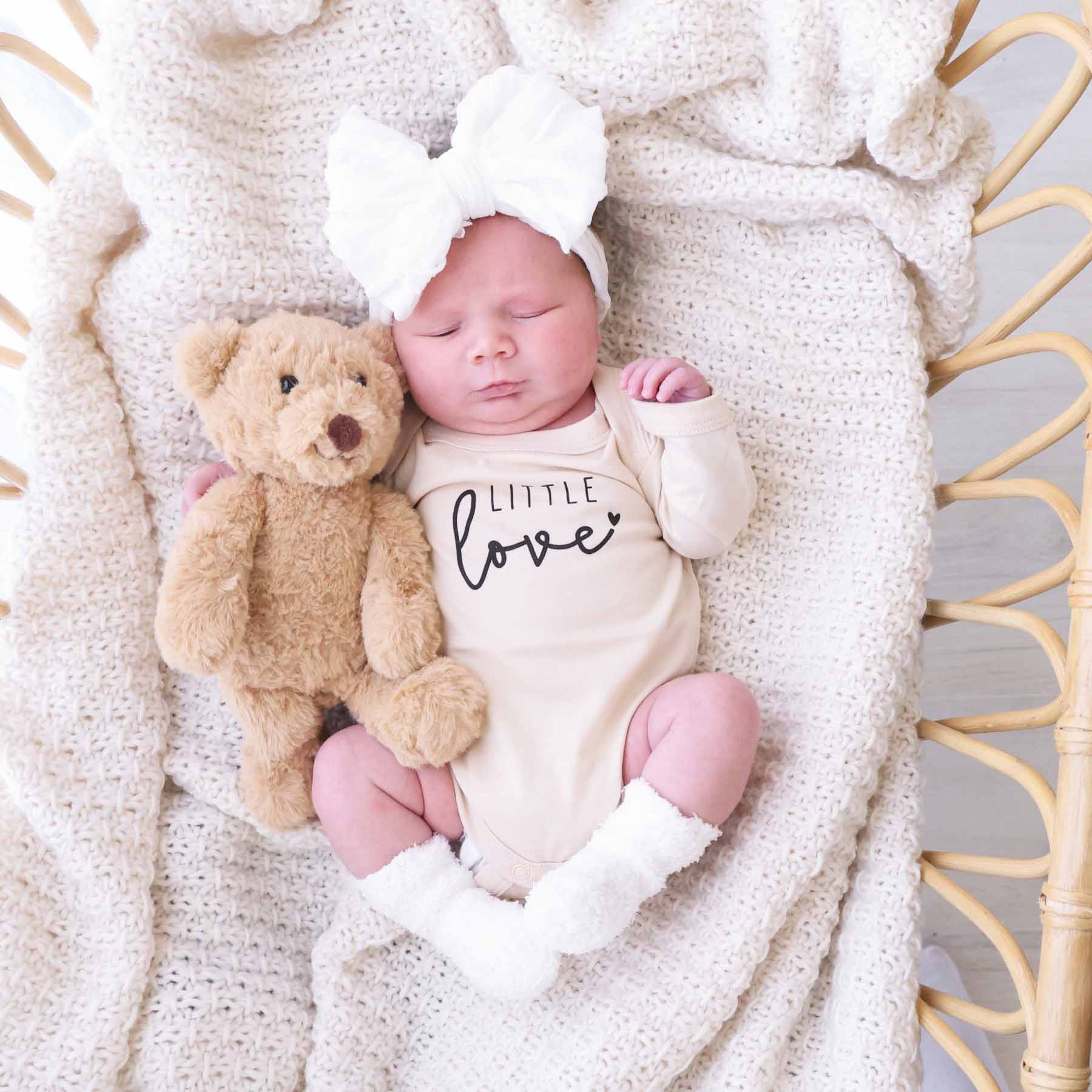  Little Love Long Sleeve Graphic Bodysuit | Natural、mySite、layawaytickets