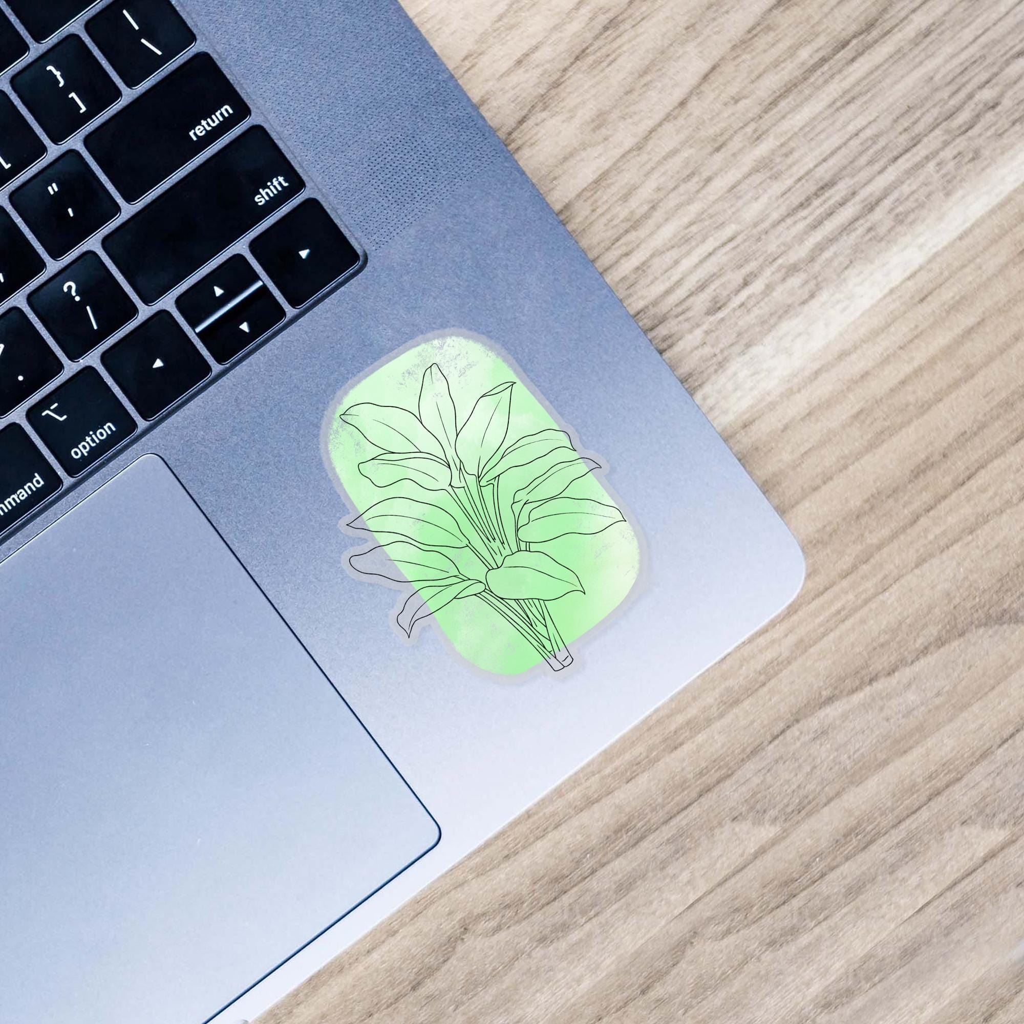  Dumb Cane Abstract - Clear Sticker、mySite、elrpsem3k