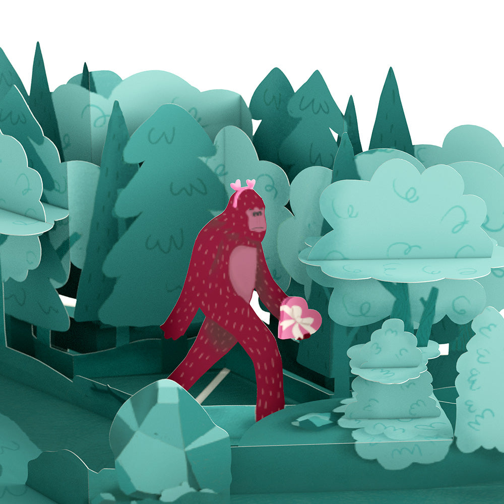 Searching for a Valentine Like You Bigfoot Valentine Pop-Up Card and Sentiment Set for Son、mySite、solidvoid