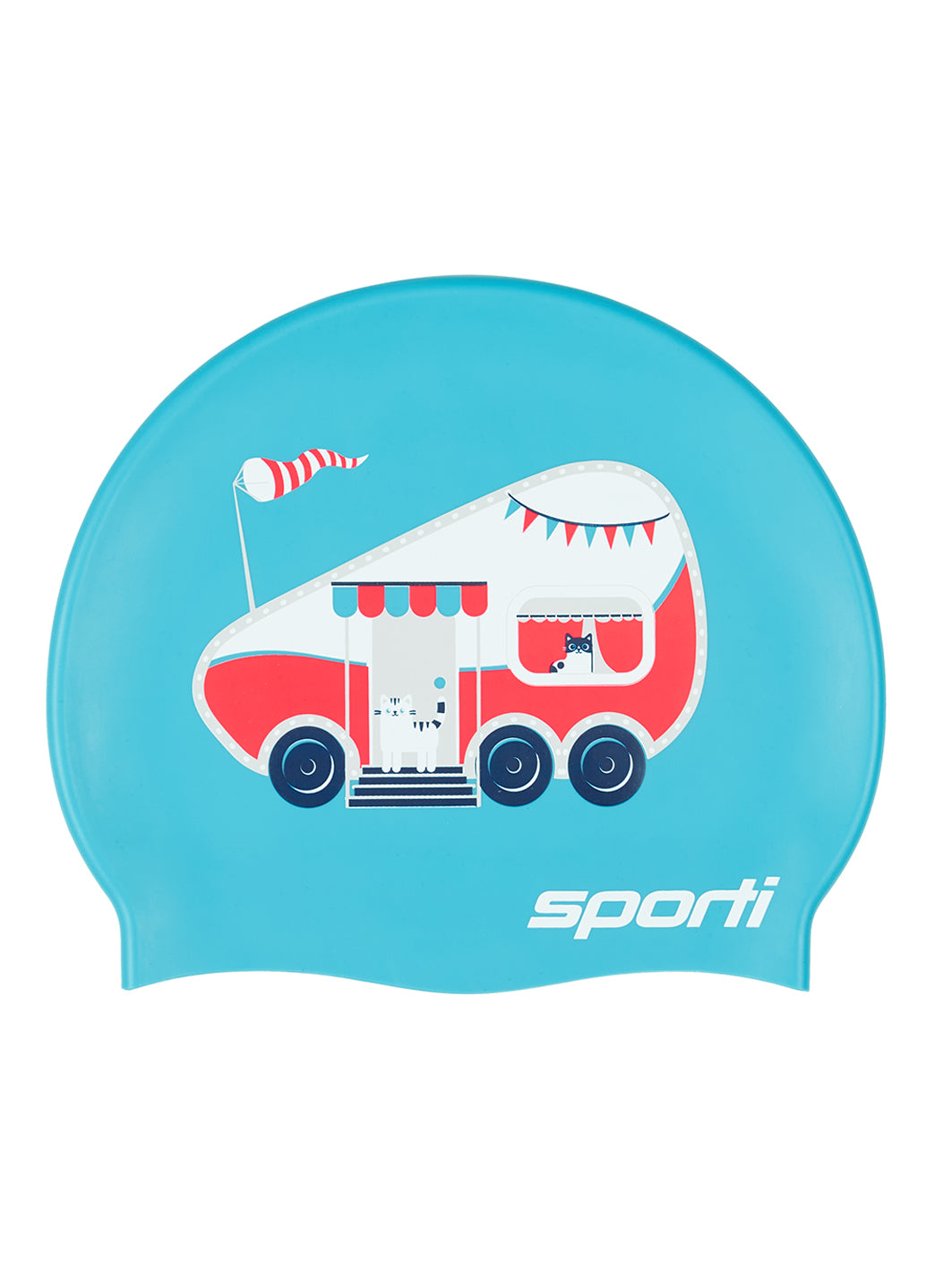 Sporti Roadtrip Silicone Swim Cap、mySite、noshort