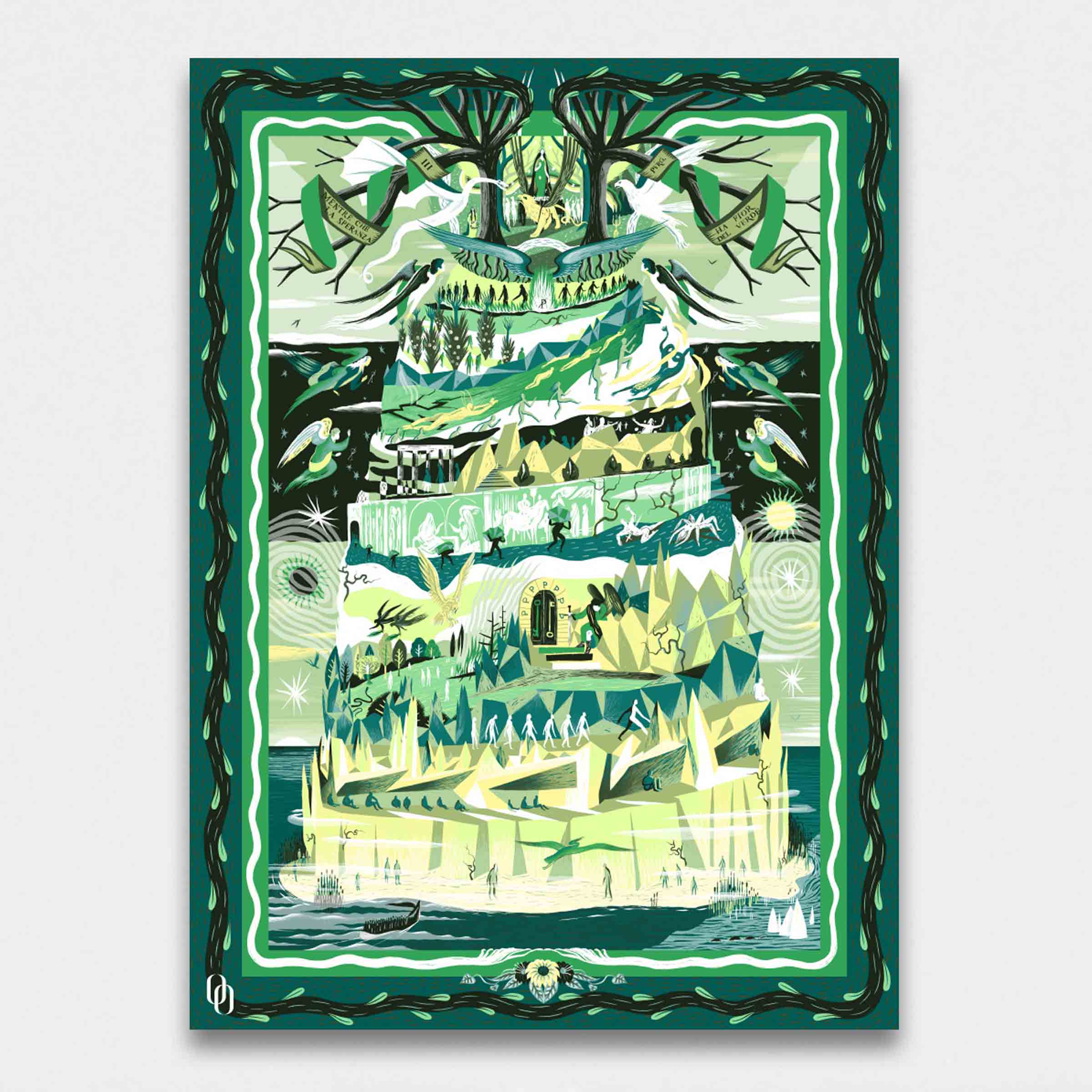 Silk Twill Stole PURGATORIO by Marco Brancato for Orequo、mySite、neckold