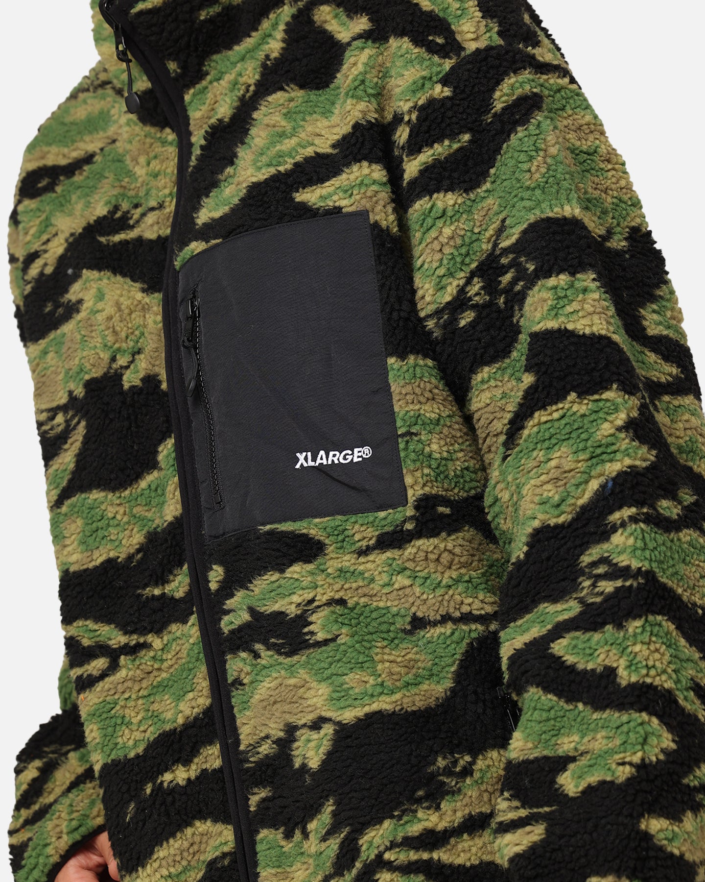 X-Large Reversible Sherpa Jacket Black/Camo、mySite、zt4zffjzw