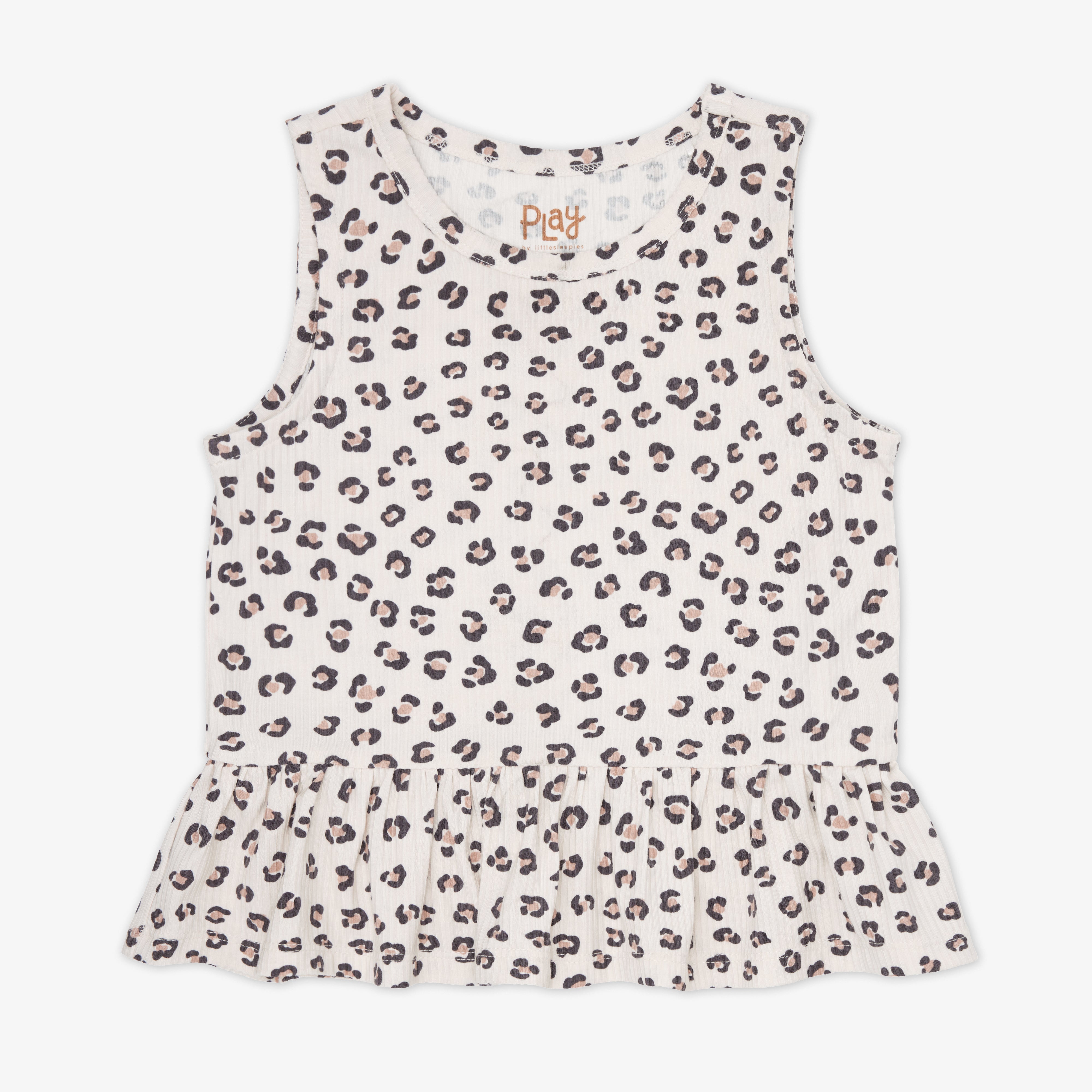 Luxe Leopard Ribbed Peplum Tank、mySite、g9winljtr