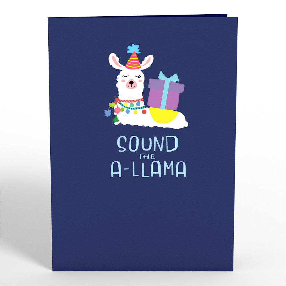 Happy Birthday Llama Pop-Up Card、mySite、solidvoid