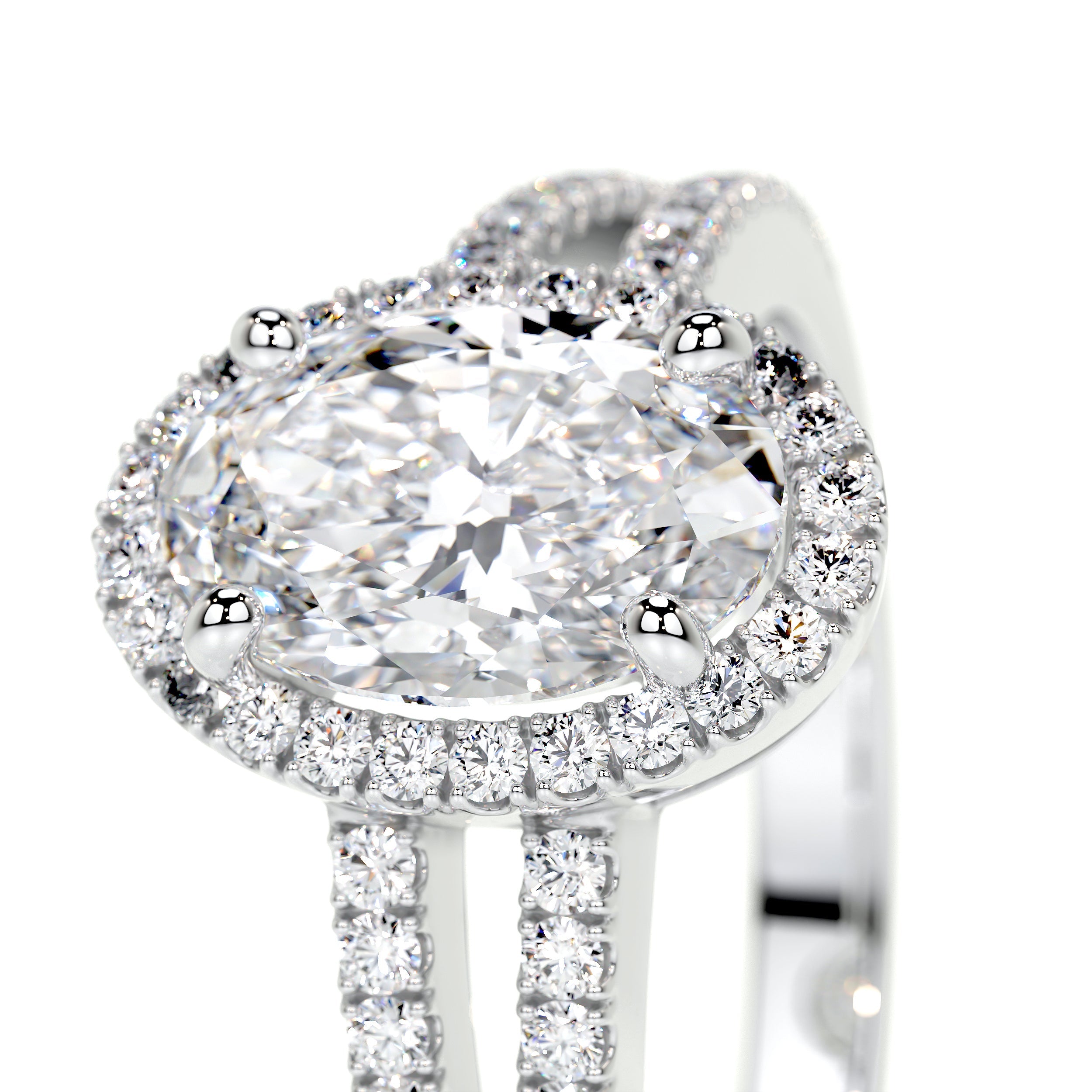 Brielle Lab Grown Diamond Ring -18K White Gold、mySite、hinf8tx79
