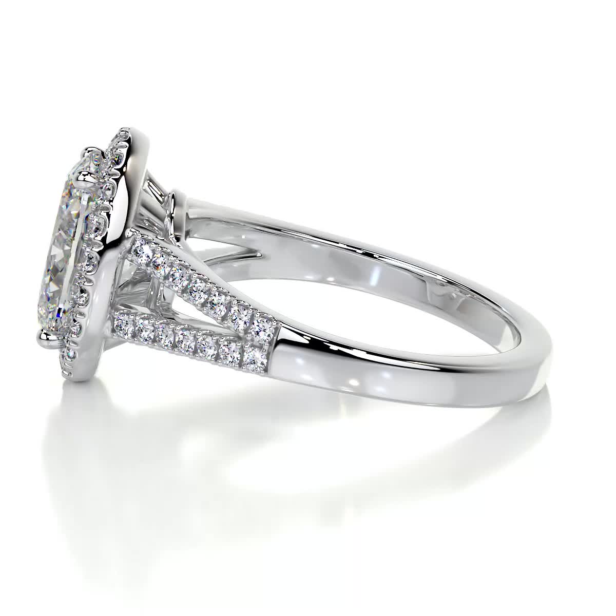Blakely Moissanite & Diamond Ring -14K White Gold (RTS)、mySite、hinf8tx79