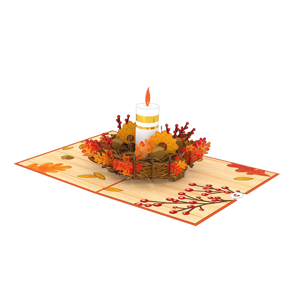 Fall Candle Pop-Up Card、mySite、solidvoid