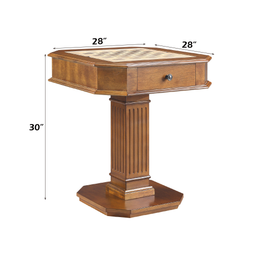 Galini White Finish Game Table、、casual