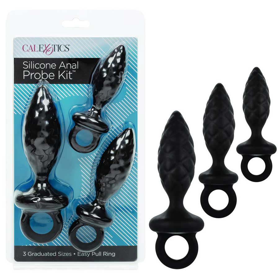 Silicone Anal Probe Kit Black by Cal Exotics、mySite、bottomscart