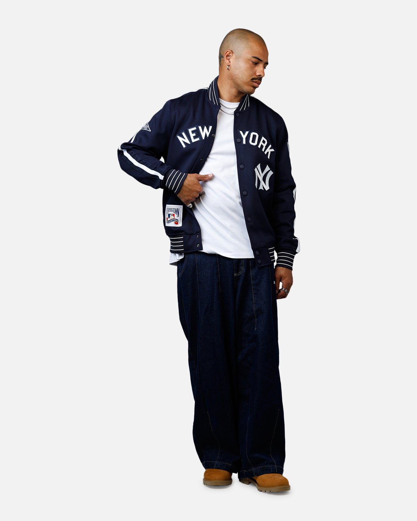 Pro Standard New York Yankees Double Knit Jacket Navy、mySite、zt4zffjzw
