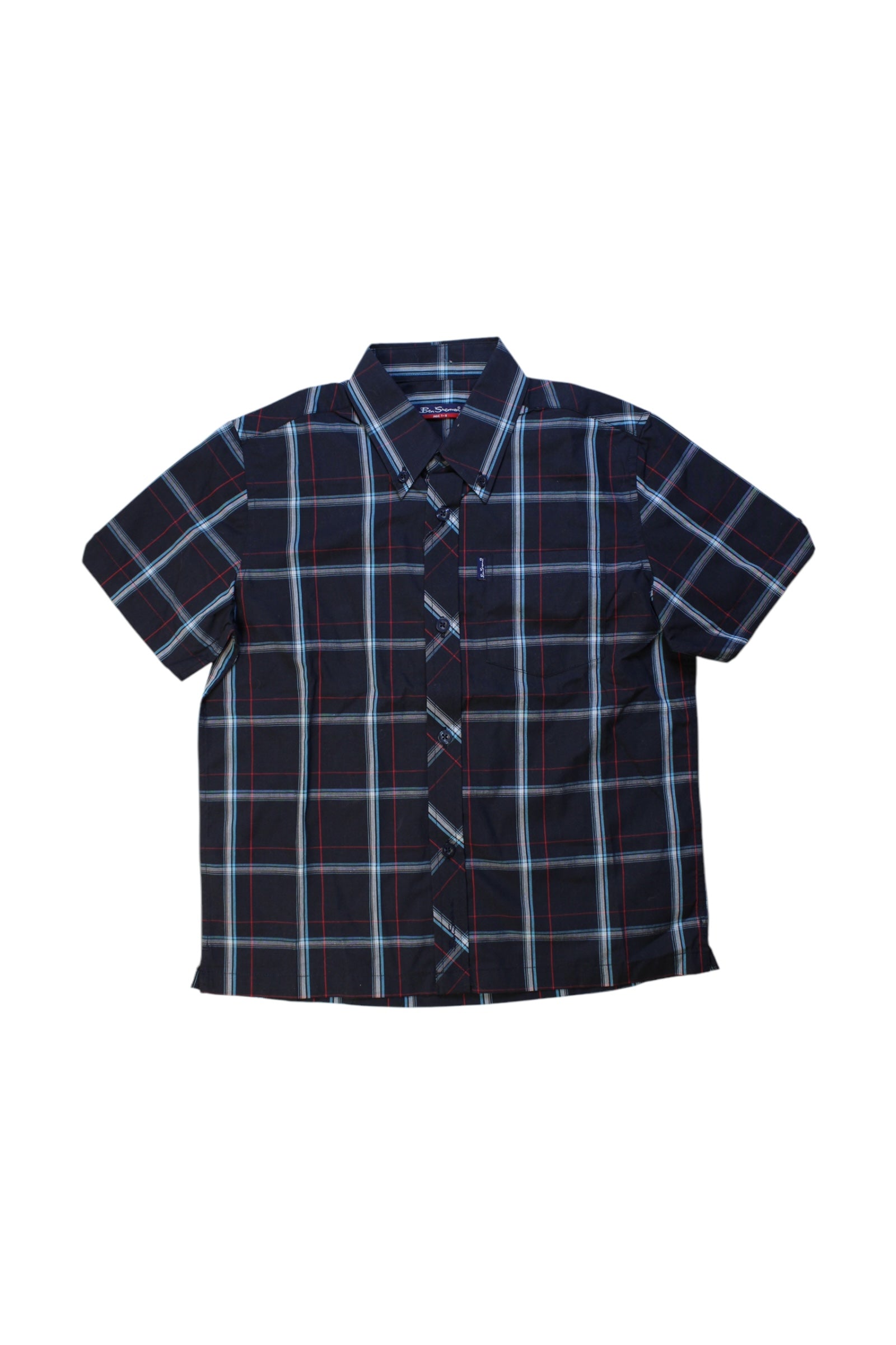 Ben Sherman Button Down Checkered Shirt 7-8Y、mySite、g9winljtr