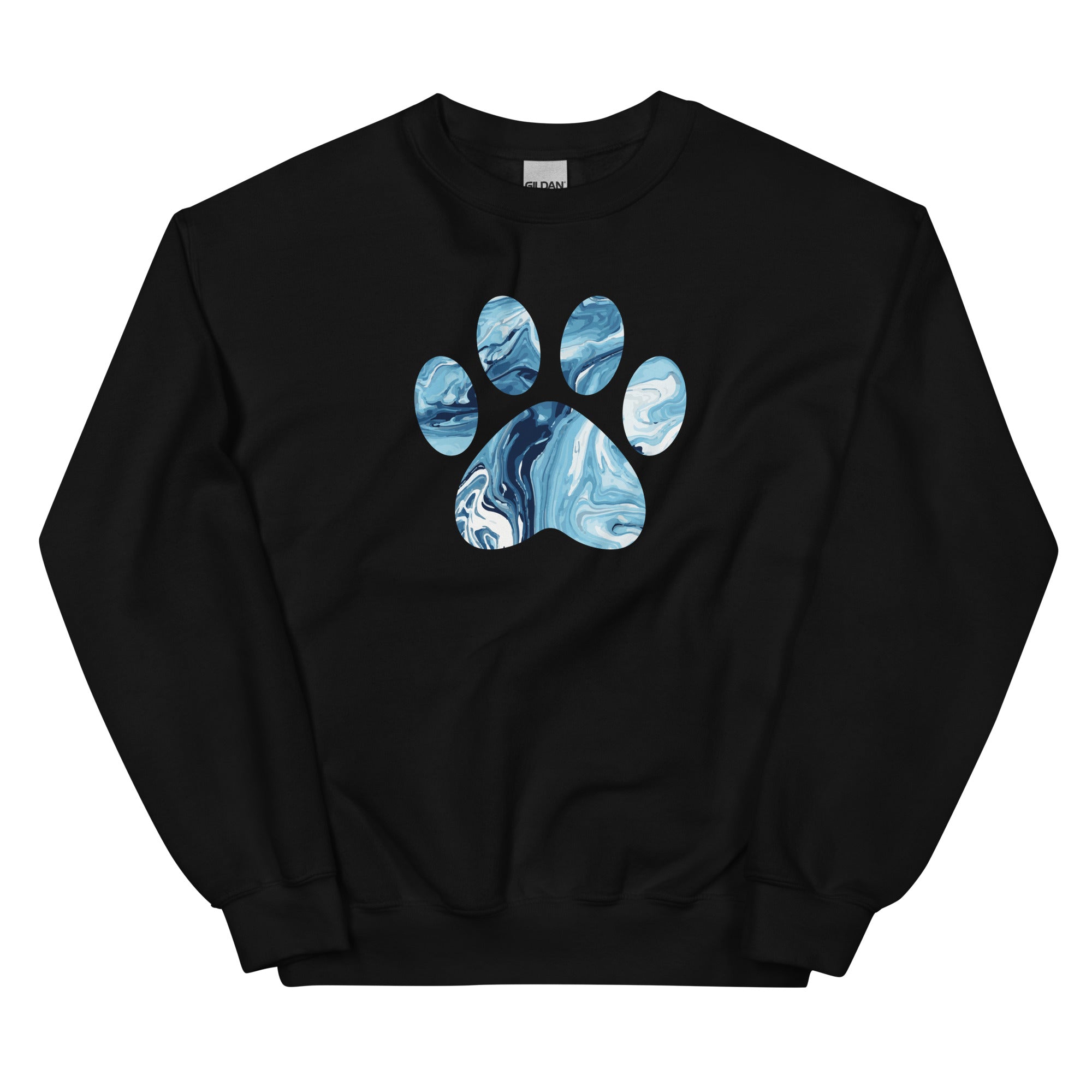 Marbled Paw Crewneck Sweatshirt、mySite、camillekostekn