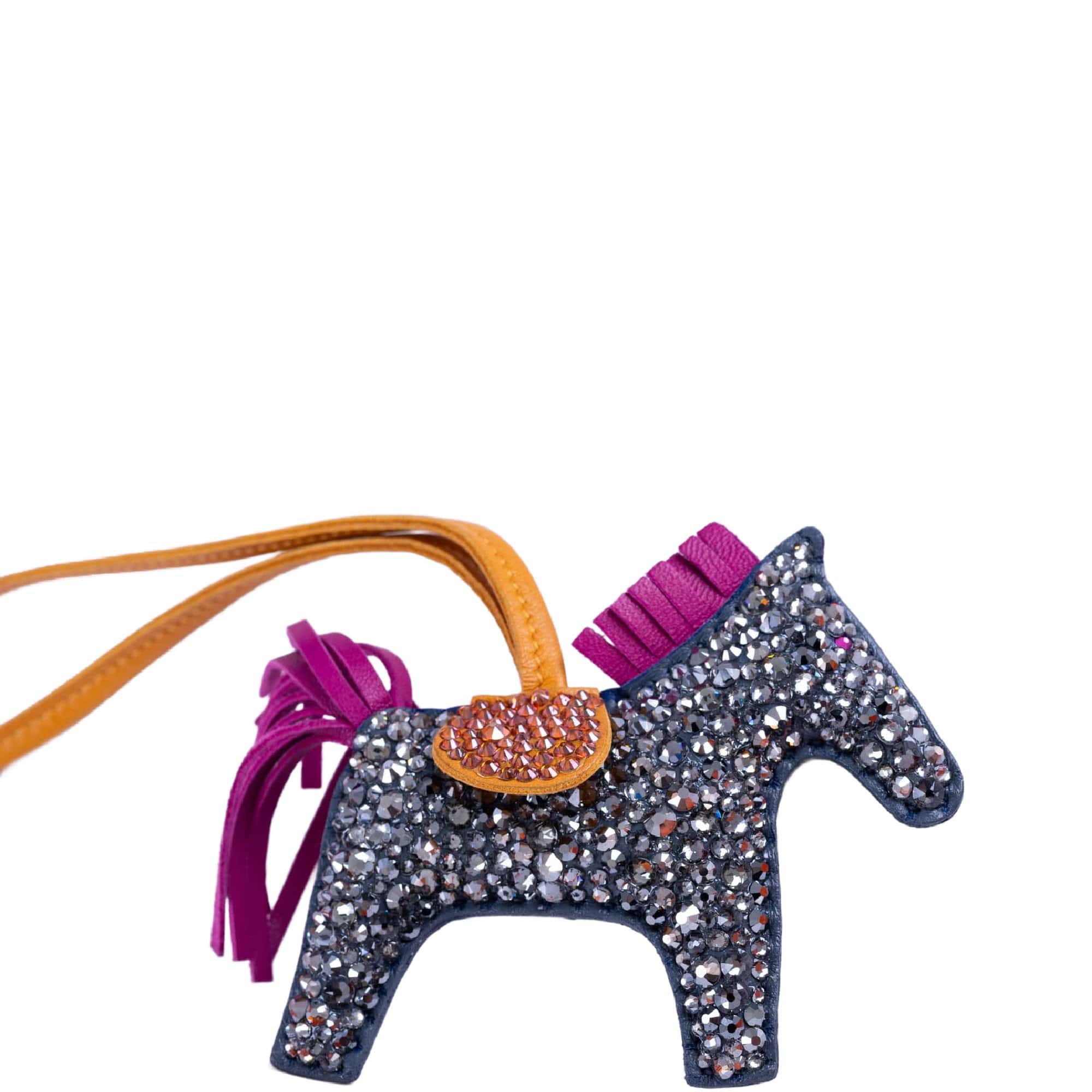 Hermès Rodeo Milo Grigri Light Gray Charm Custom Swarovski PM、mySite、garminoutage.com