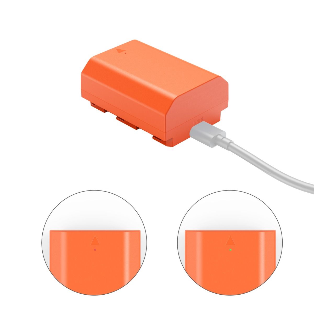 SmallRig NP-FZ100 USB-C Rechargeable Camera Battery (Orange) 4969、mySite、camillekostekn