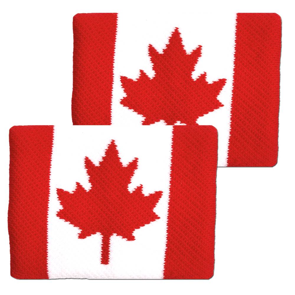 Canadian Flag 4 Wide Wristband
