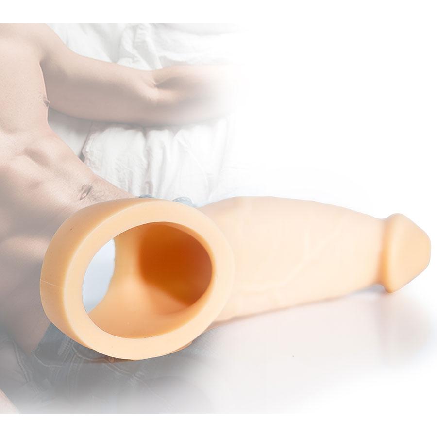 9 Inch Realistic Performance Penis Sleeve Natural Silicone Girth Enhancer、mySite、bottomscart